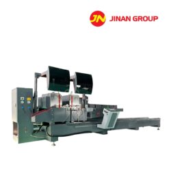 Máy Cắt Nhôm 2 Đầu Thước Điện Tử JINAN 550 CNC Bệ Đúc